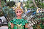 Plumes de paon, Patong Festival, Phuket, Thaïlande.