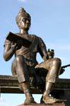 Statue du King Ramkamhaeng Monument, Sukhothai, Thaïlande.