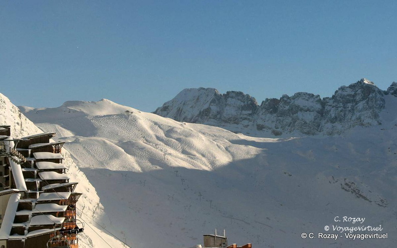 Une petite partie du domaine skiable, Avoriaz Avoriaz