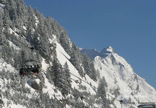 Sur les pentes d'Avoriaz