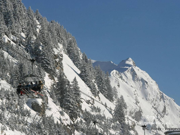 Sur les pentes d'Avoriaz