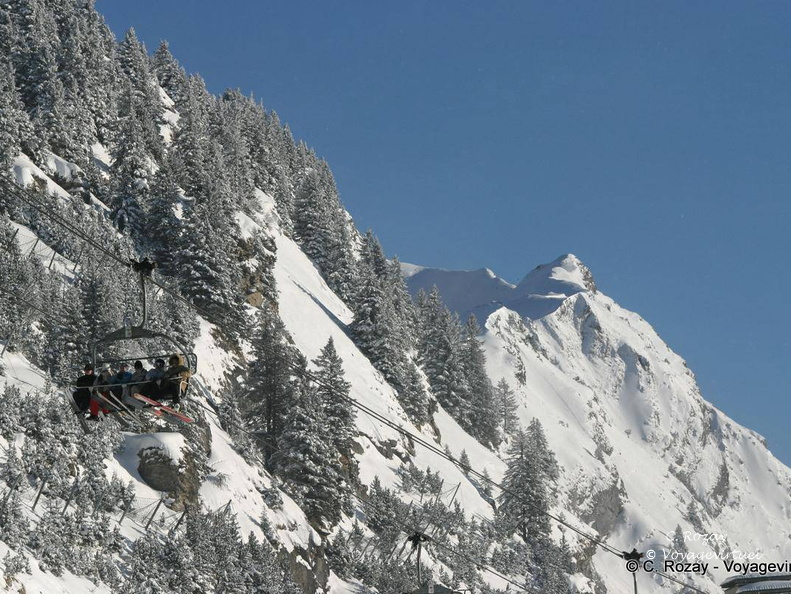 Sur les pentes d'Avoriaz