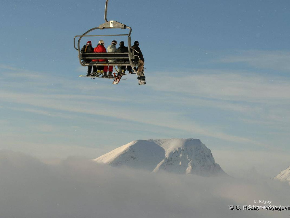 Suspendus dans le vide, Avoriaz.