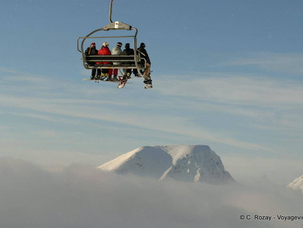 Suspendus dans le vide, Avoriaz.