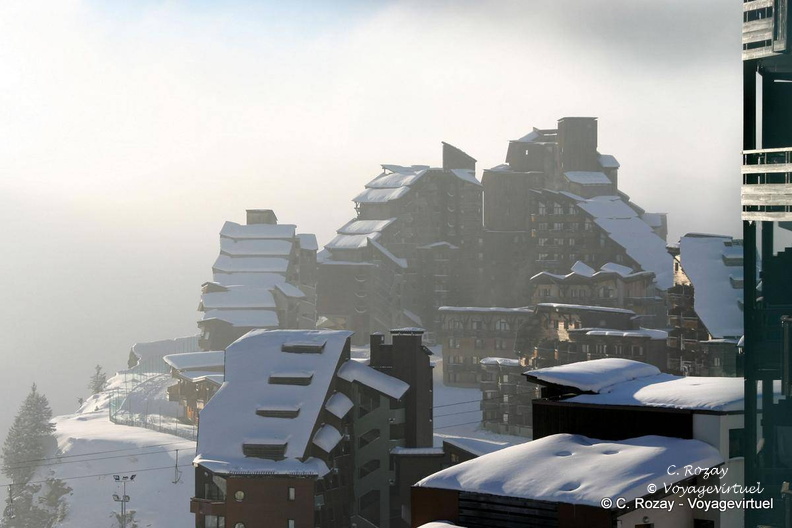 Vue sur la ville en hiver, Avoriaz Avoriaz