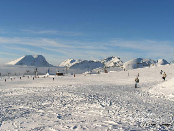 Bas des pistes de ski, Avoriaz