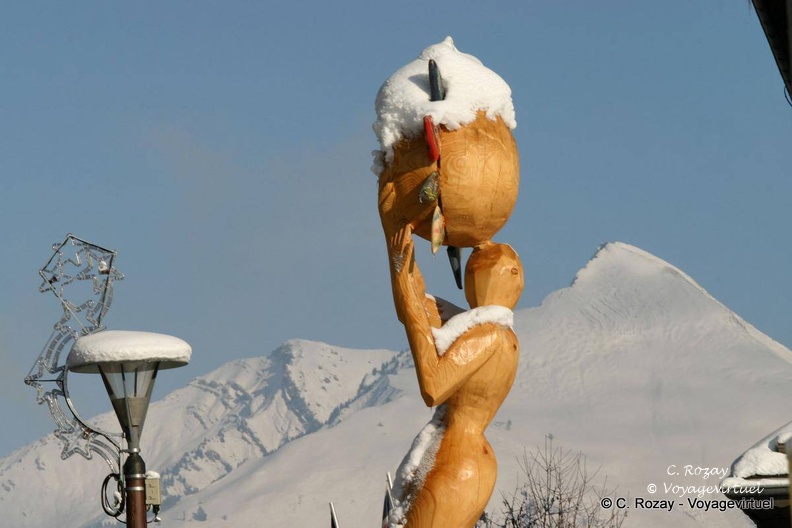 Sculpture en bois, Les Gets Avoriaz