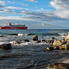 L'île Rousse Depart du ferry 316