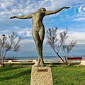 L'île Rousse Sirene de bronze par Gabriel Diana. 184