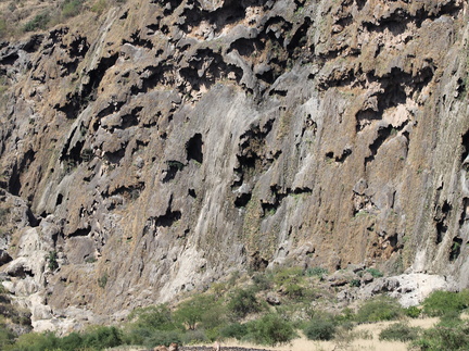 Oman falaise Tavertine Curtain wadi darbat salalah