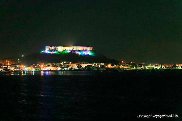 Cap Bon, Kelibia, la forteresse vue de nuit - Tunisie