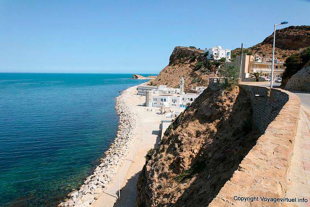 Cap Bon, Korbous, vue sur la station thermale - Tunisie