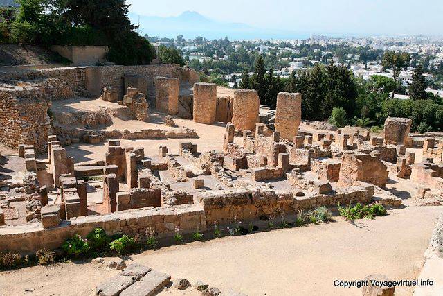 Carthage, site archéologique, le quartier punique de Byrsa - Tunisie