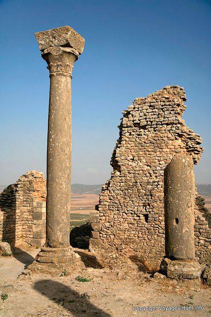 Dougga, vestiges du Temple Concordia - Tunisie