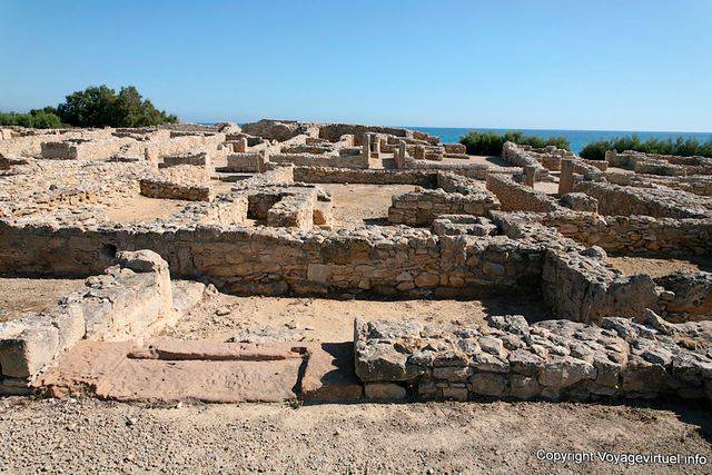Kerkouane, un quartier de la ville antique - Tunisie