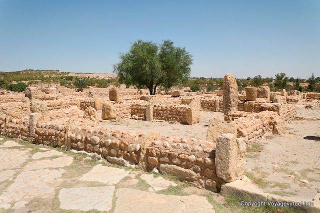 Sbeïtla, ruines d'une habitation romaine - Tunisie
