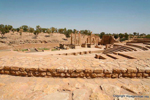 Sbeïtla, le théâtre, vestige de l'antique Sufetula - Tunisie