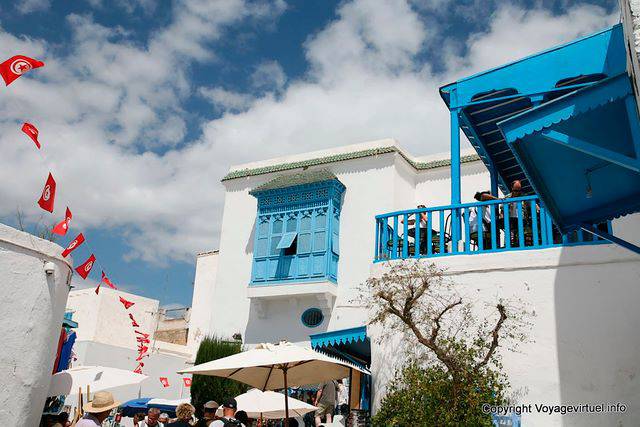 Sidi Bou Said, place centrale - Tunisie