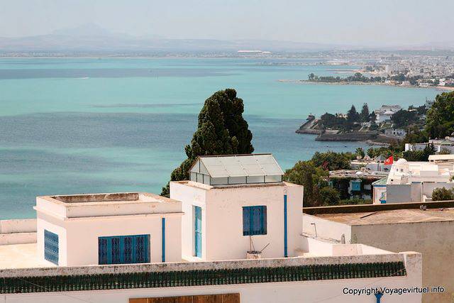 Sidi Bou Said, vue sur le Golfe de Tunis - Tunisie