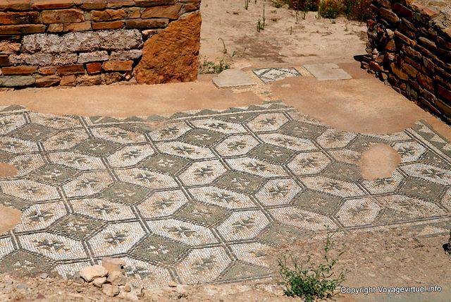 Thuburbo Majus, Capitole, mosaïque de maison - Tunisie