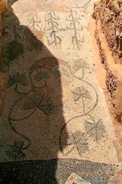 Thuburbo Majus, Thermes d'été, mosaïque - Tunisie