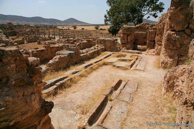 Thuburbo Majus, les Thermes d'Hiver - Tunisie