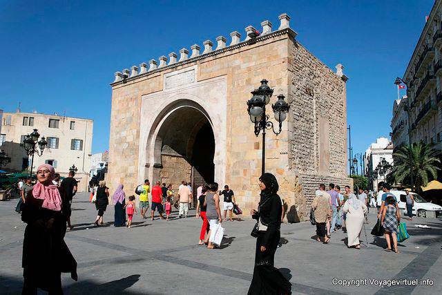 Bab El Bhar ou porte de France, Tunis - Tunisie