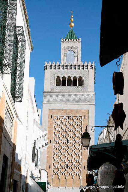 Minaret de la mosquée Zitouna, Tunis - Tunisie