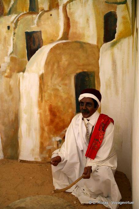 Joueur de tambour, Guellala, Djerba - Tunisie