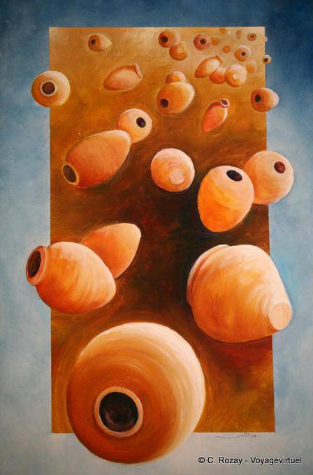 Tableau des amphores volantes, Guellala - Tunisie