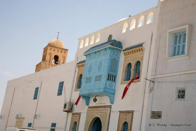 Balcon à moucharabieh, Sidi Abdelkader, Kairouan - Tunisie