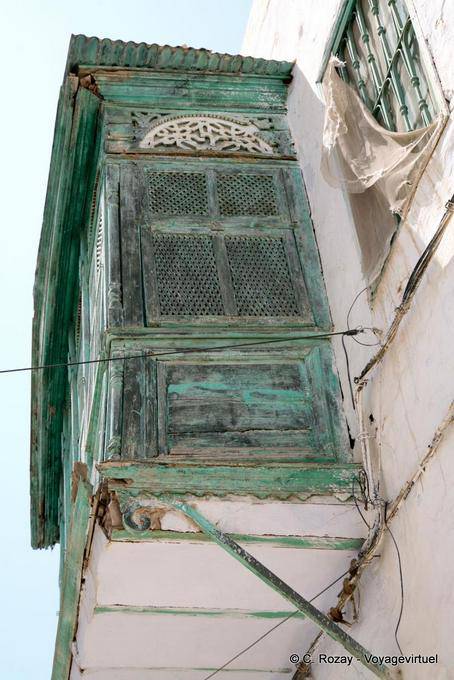 Kairouan, profil de moucharabieh - Tunisie