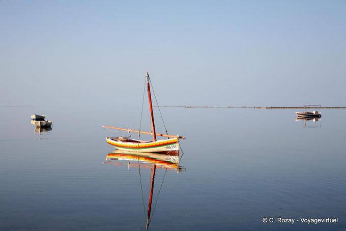 Mât en miroir aqueux, Ouled Kacem, Kerkennah - Tunisie