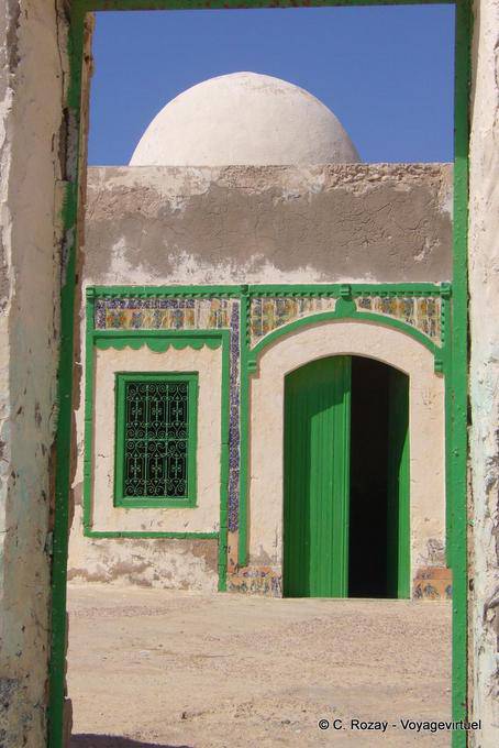 Cour intérieure d'un marabout, Remla, Kerkennah - Tunisie