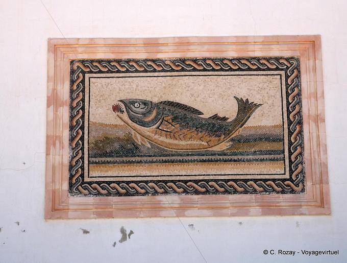 mosaïques poisson, Sidi Frej, Kerkennah - Tunisie