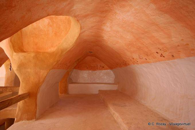 Salle de vie commune, Ksar Haddada - Tunisie