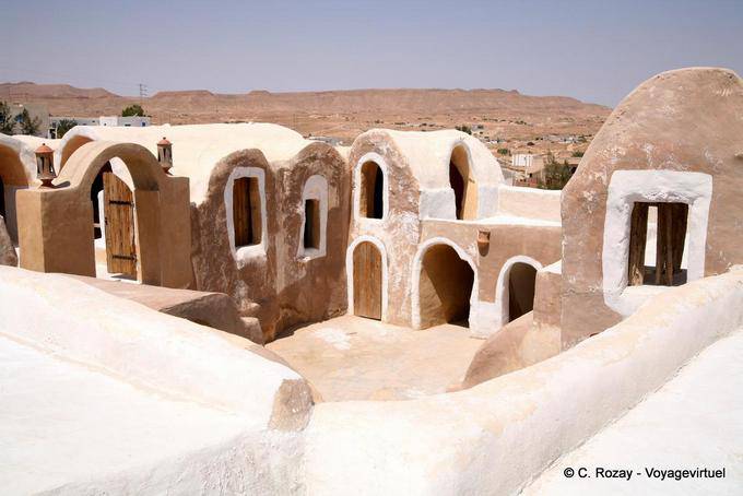 Vue d'une terrasse, Ksar Haddada - Tunisie