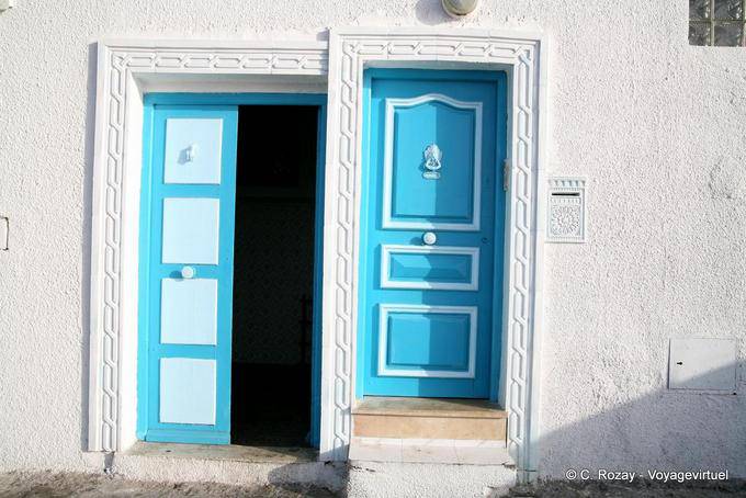 Double entrée de maison dans l'ex Aphrodisium, Mahdia - Tunisie