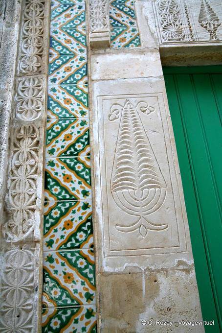 Zoom sur décor de porte, Mahdia - Tunisie