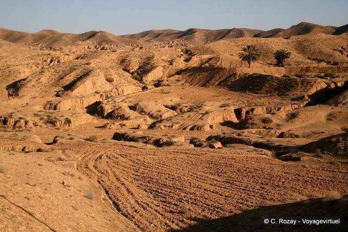Terre labourée, Matmata - Tunisie