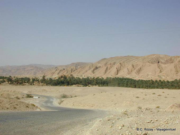 Arrivée sur l'oasis, Tozeur Nefta - Tunisie