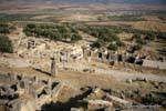 Dougga, panorama sur les maisons du Trifolium, Tunisie.