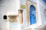 Hammamet, incrustation de colonne antique dans la médina, Tunisie.