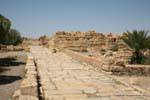 Sbeïtla, chemin pavé du site archéologique, Tunisie.