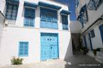 Sidi Bou Said, fenêtres sur cour, Tunisie.