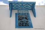 Sidi Bou Said, Ferronnerie d'Art et auvent, Tunisie.