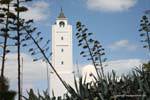 Sidi Bou Said, minaret de mosquée, Tunisie.