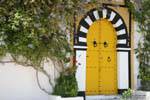 Sidi Bou Said, porte Jaune, Tunisie.