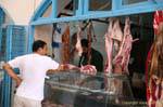 Viande hallal, Houmt Souk, Tunisie.