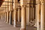 Colonnades coiffées de chapiteaux variés, Jamaa Sidi Oqba, Kairouan, Tunisie.